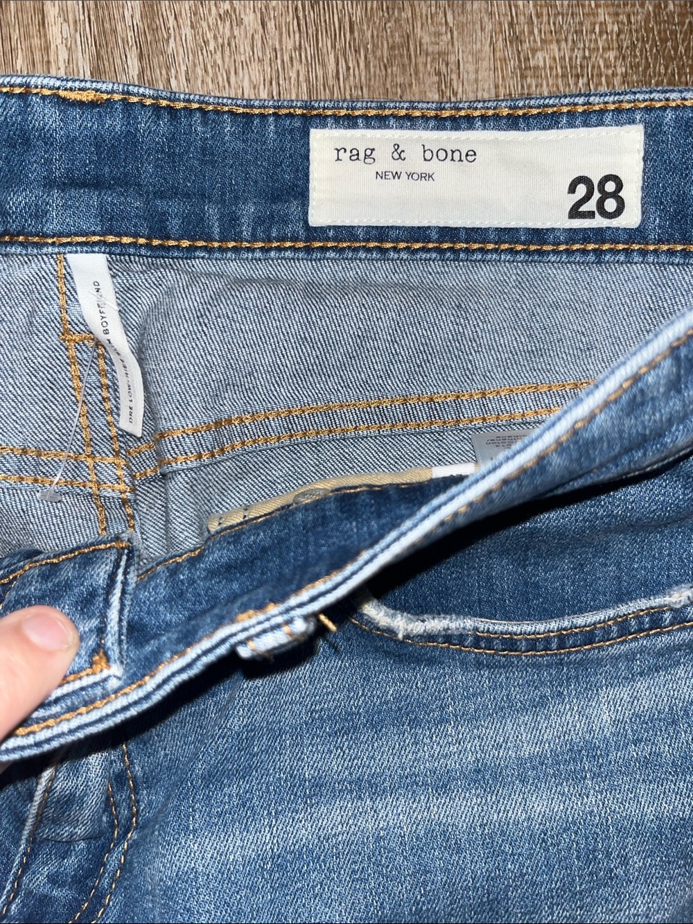 rag & bone Medium Blue Denim Jeans